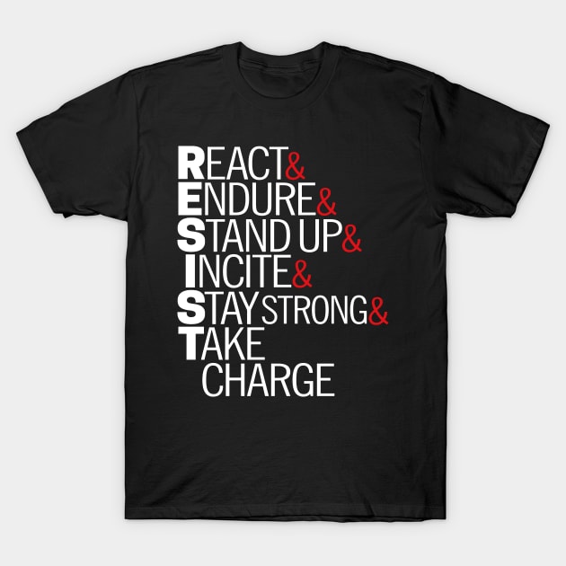 Resist Acronym T-Shirt T-Shirt by Boots